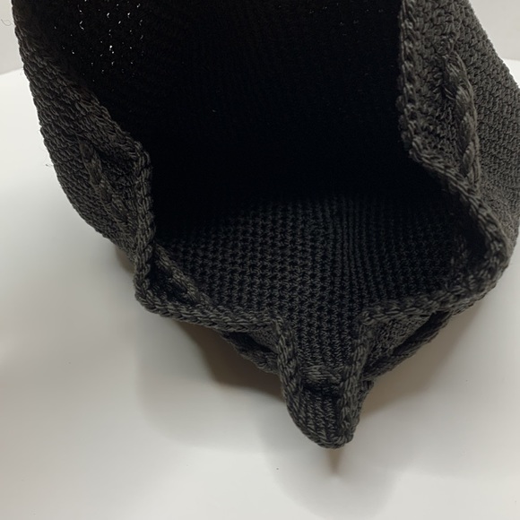 Chateau | Vintage Black Crochet 70’s Mini Backpack | Satchel | Unisex - Picture 7 of 12